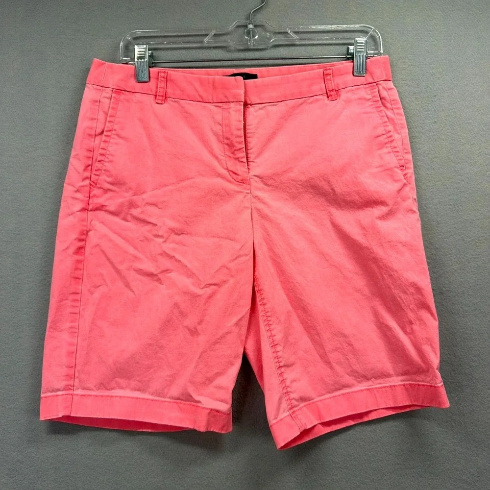 J.CREW Classic Twill Chino Shorts Womens 6 Fits W32* Pink‎ Stretch Everyday Golf